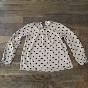 Girls H&M Heart Shirt